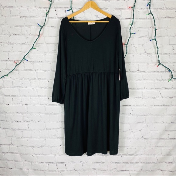black jersey dress plus size